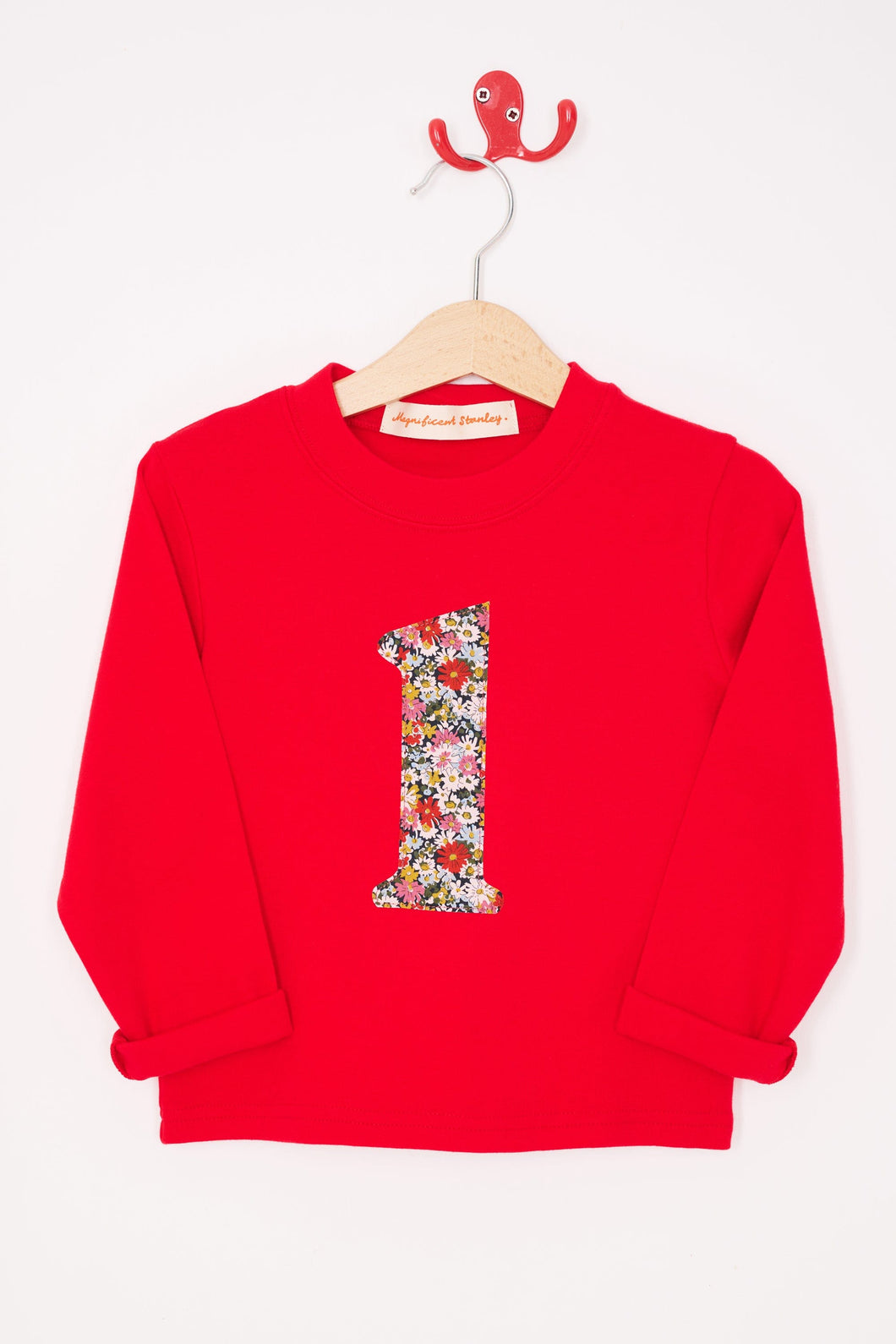 Magnificent Stanley Tee Number Red T-Shirt in Libby Liberty Print