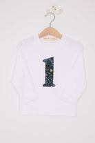 Magnificent Stanley Tee Number White T-Shirt in Adelajda in Space Liberty Print