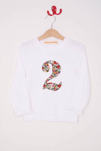 Magnificent Stanley Tee Number White T-Shirt in Libby Liberty Print