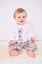 Magnificent Stanley Tee Number White T-Shirt in Queue For the Zoo Liberty Print