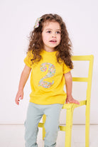 Magnificent Stanley Tee Number Yellow T-Shirt in Poppy Forest Liberty Print