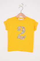 Magnificent Stanley Tee Number Yellow T-Shirt in Poppy Forest Liberty Print