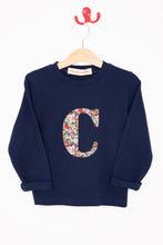 Load image into Gallery viewer, Magnificent Stanley Tee Personalised Navy T-Shirt in Libby Liberty Print