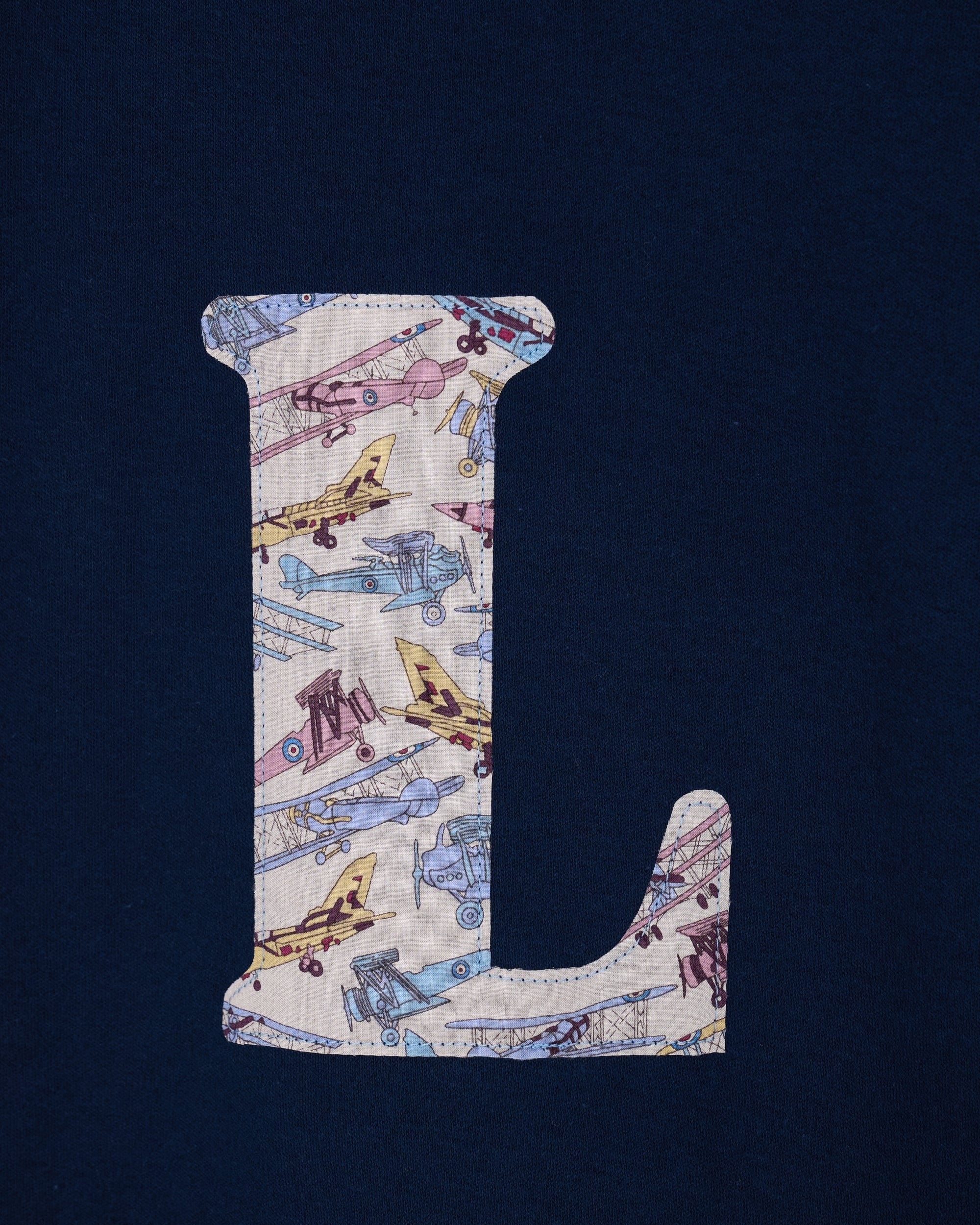 Magnificent Stanley Tee Personalised Navy T-Shirt in Tom's Jet Liberty Print