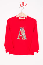 Load image into Gallery viewer, Magnificent Stanley Tee Personalised Red T-Shirt in Libby Liberty Print