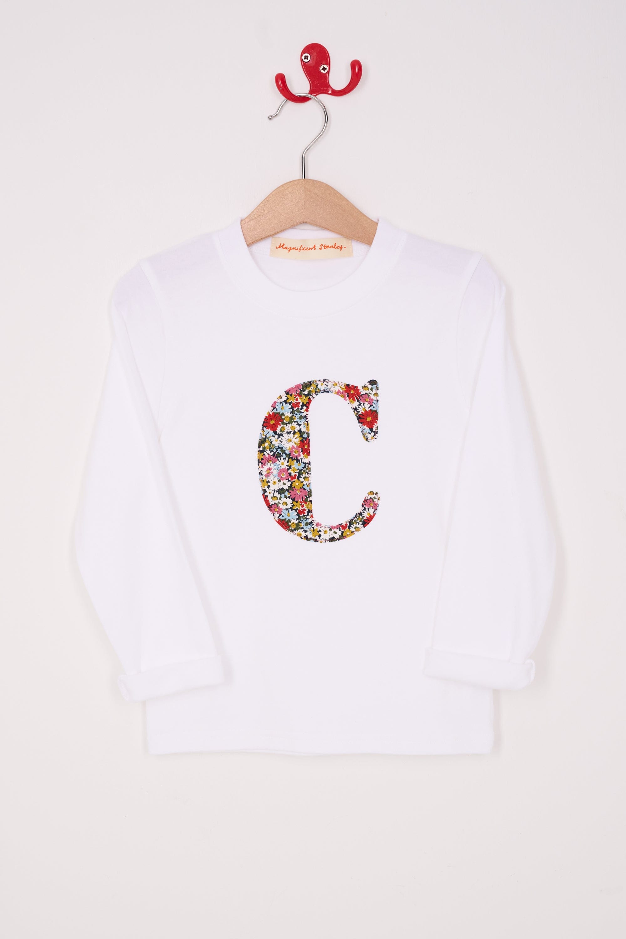 Magnificent Stanley Tee Personalised White T-Shirt in Libby Liberty Print