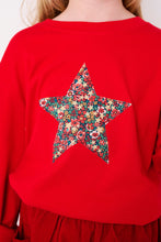 Load image into Gallery viewer, Magnificent Stanley Tee Red Star T-Shirt in Emma Etoile Liberty Print