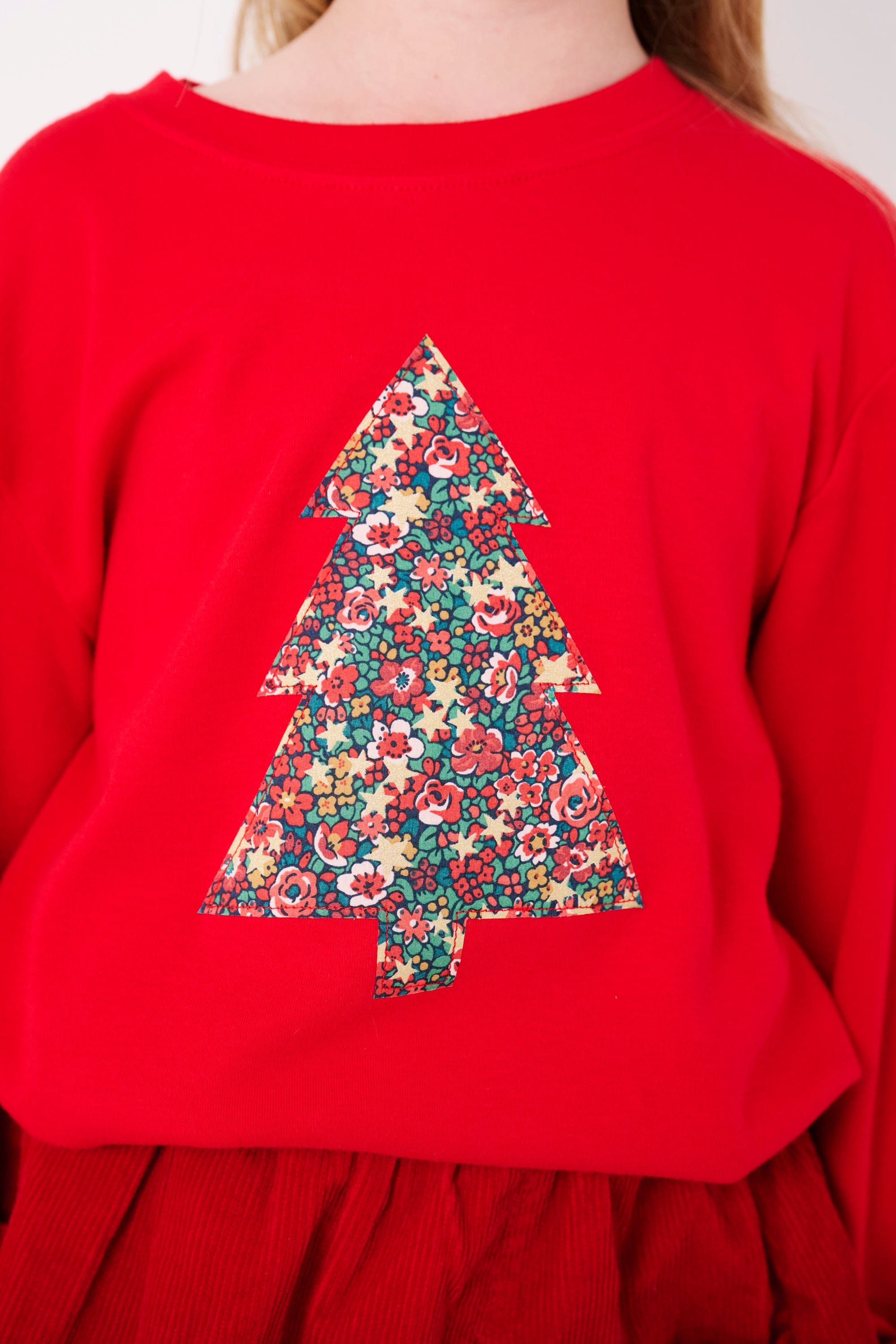 Magnificent Stanley Tee Red Tree T-Shirt in Emma Etoile Liberty Print