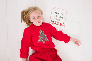 Magnificent Stanley Tee Red Tree T-Shirt in Emma Etoile Liberty Print