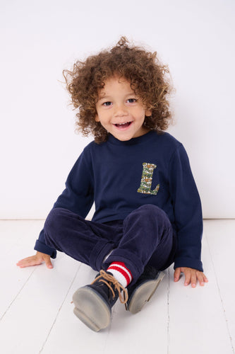 Magnificent Stanley Tee Small Letter & Large Number Navy T-Shirt