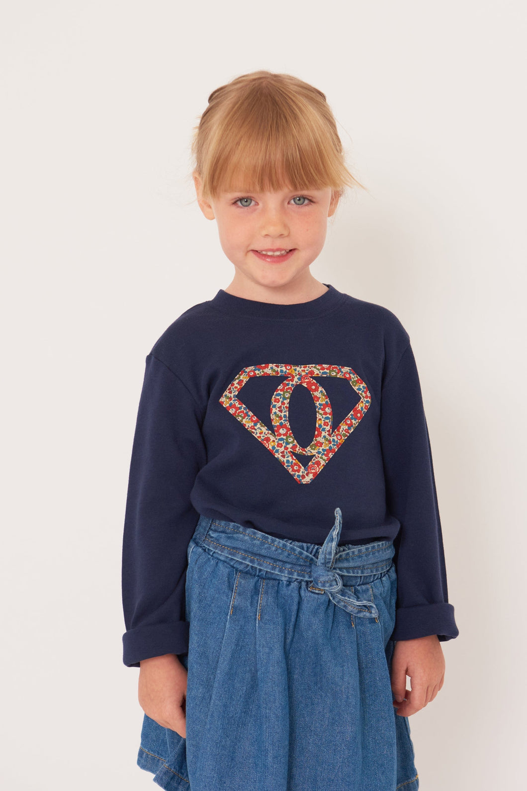 Magnificent Stanley Tee Superhero Girl T-Shirt in choice of Liberty Print