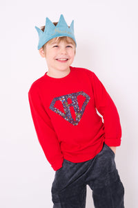 Magnificent Stanley Tee Superhero Red T-Shirt in choice of Liberty Print