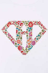 Magnificent Stanley Tee Superhero White T-Shirt in choice of Liberty Print