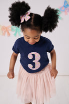 Magnificent Stanley Tee Number Navy T-Shirt in Sadie Rose Liberty Print