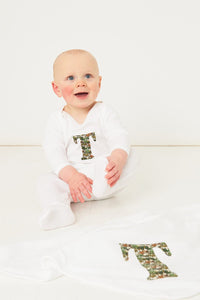 Magnificent Stanley Blanket Personalised Liberty Print Cotton Baby Blanket