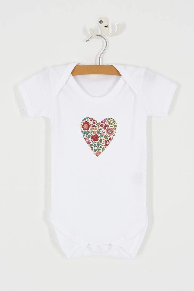 Magnificent Stanley Bodysuit Heart Cotton Bodysuit in choice of Liberty Print