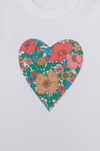 Magnificent Stanley Bodysuit Heart Cotton Bodysuit in choice of Liberty Print