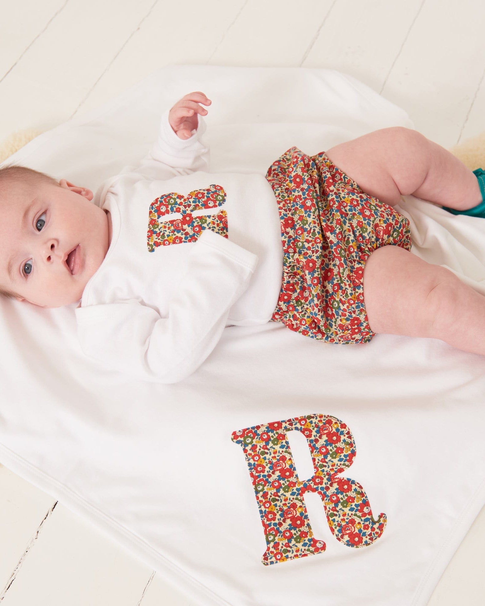 Magnificent Stanley Bodysuit Personalised Bodysuit in Betsy Ann Liberty Print