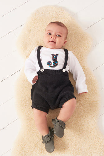Magnificent Stanley Bodysuit Personalised Bodysuit in Fizz Pop Black Liberty Print