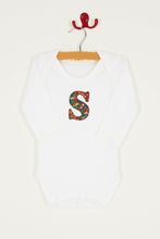 Load image into Gallery viewer, Magnificent Stanley Bodysuit Personalised Bodysuit in Glitter Wiltshire Liberty Print