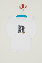 Magnificent Stanley Bodysuit Personalised Bodysuit in Quey 2 Liberty Print