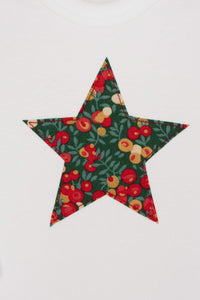 Magnificent Stanley Bodysuit Star Bodysuit in Glitter Wiltshire Liberty Print