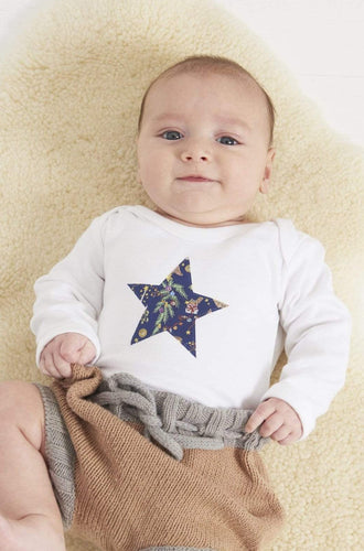 Magnificent Stanley Bodysuit Star Bodysuit in Liberty Christmas Print