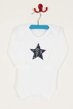 Load image into Gallery viewer, Magnificent Stanley Bodysuit Star Bodysuit in Liberty Christmas Print