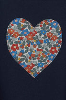 Magnificent Stanley sweatshirt Heart Grey or Navy Sweatshirt in Choice of Liberty Print