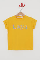 Magnificent Stanley Tee Lowercase Name Yellow T-Shirt in Choice of Liberty Print