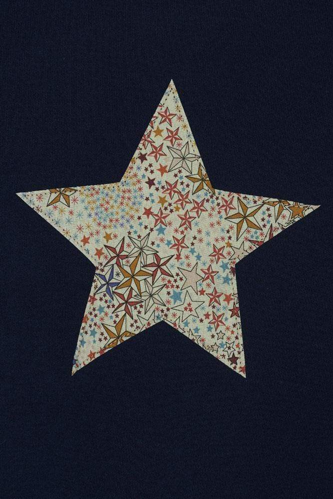 Magnificent Stanley Tee Navy Star T-Shirt in Adelajda Liberty Print