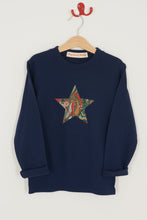 Load image into Gallery viewer, Magnificent Stanley Tee Navy Star T-Shirt in My Little Star Liberty Print