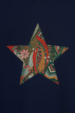 Load image into Gallery viewer, Magnificent Stanley Tee Navy Star T-Shirt in My Little Star Liberty Print