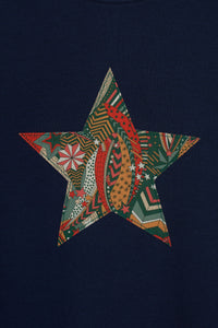 Magnificent Stanley Tee Navy Star T-Shirt in My Little Star Liberty Print