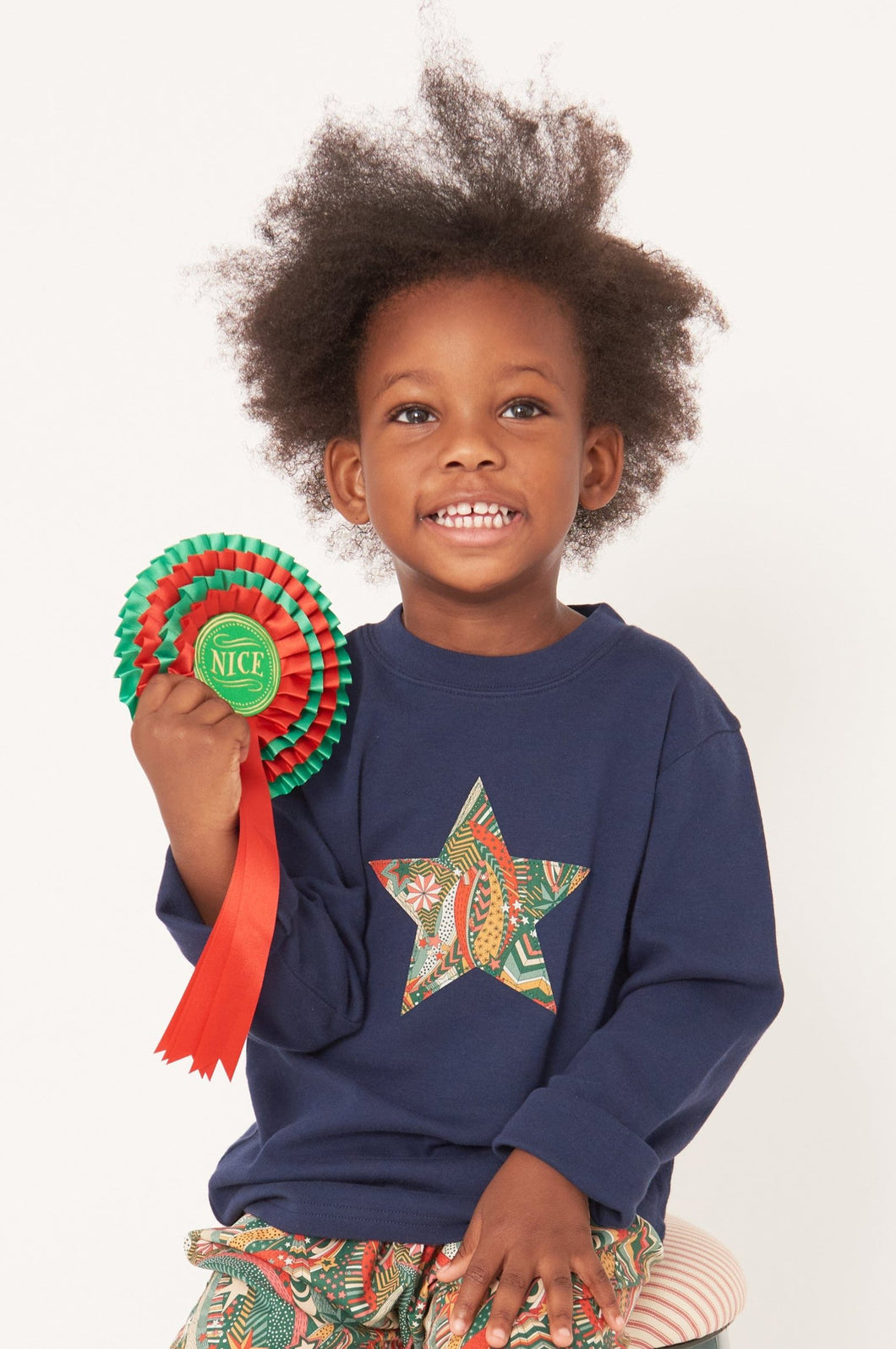 Magnificent Stanley Tee Navy Star T-Shirt in My Little Star Liberty Print