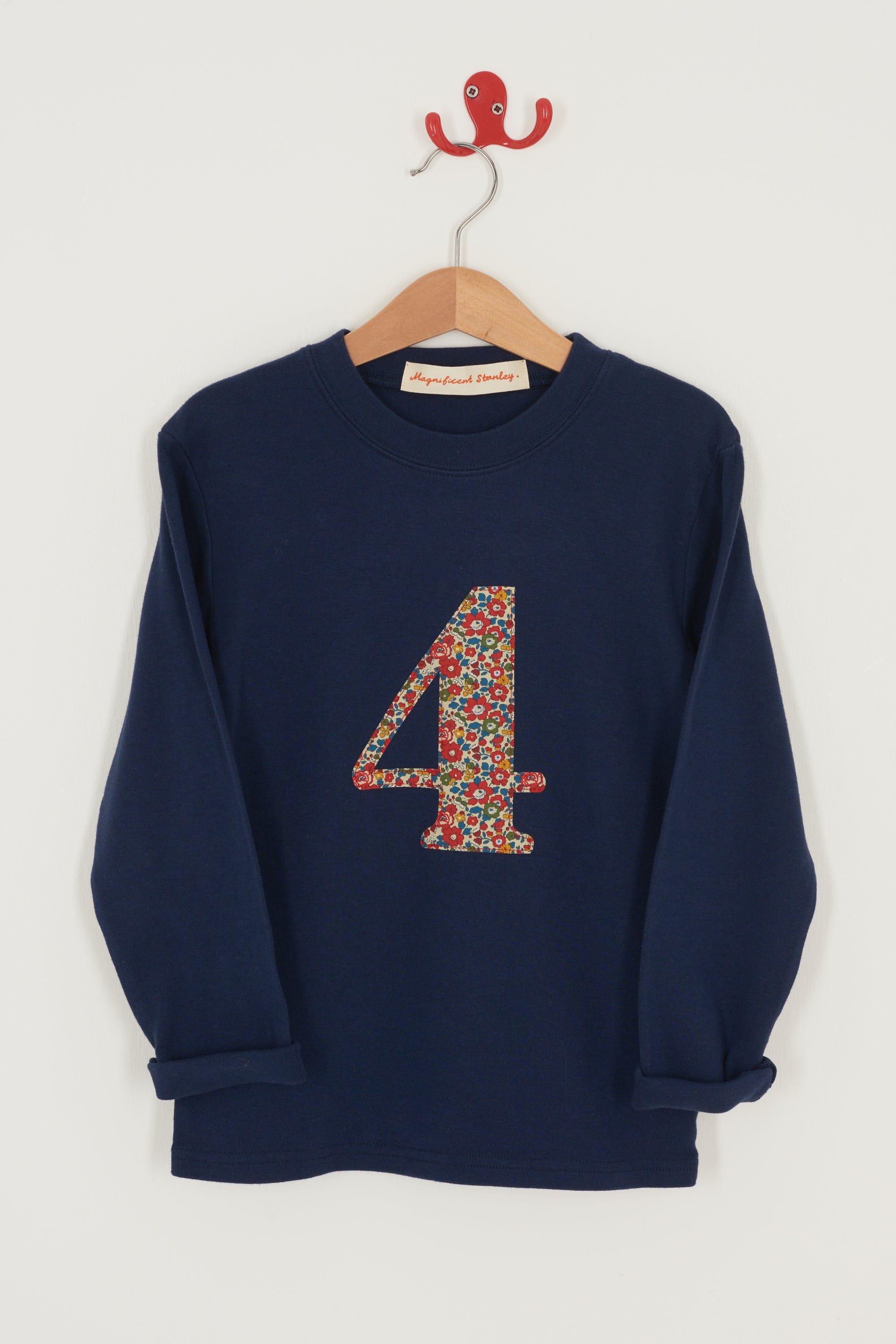 Magnificent Stanley Tee Number Navy T-Shirt in Betsy Ann Liberty Print