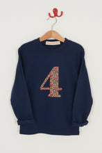 Load image into Gallery viewer, Magnificent Stanley Tee Number Navy T-Shirt in Betsy Ann Liberty Print