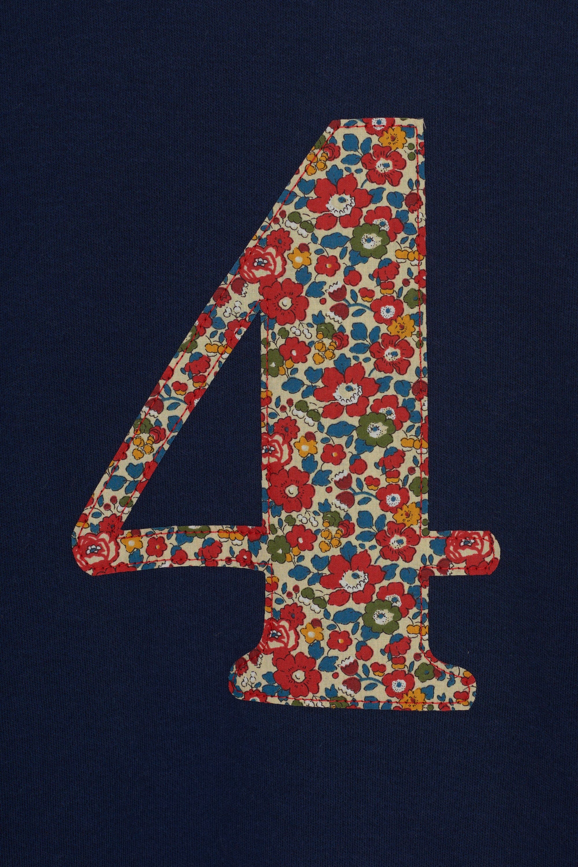 Magnificent Stanley Tee Number Navy T-Shirt in Betsy Ann Liberty Print