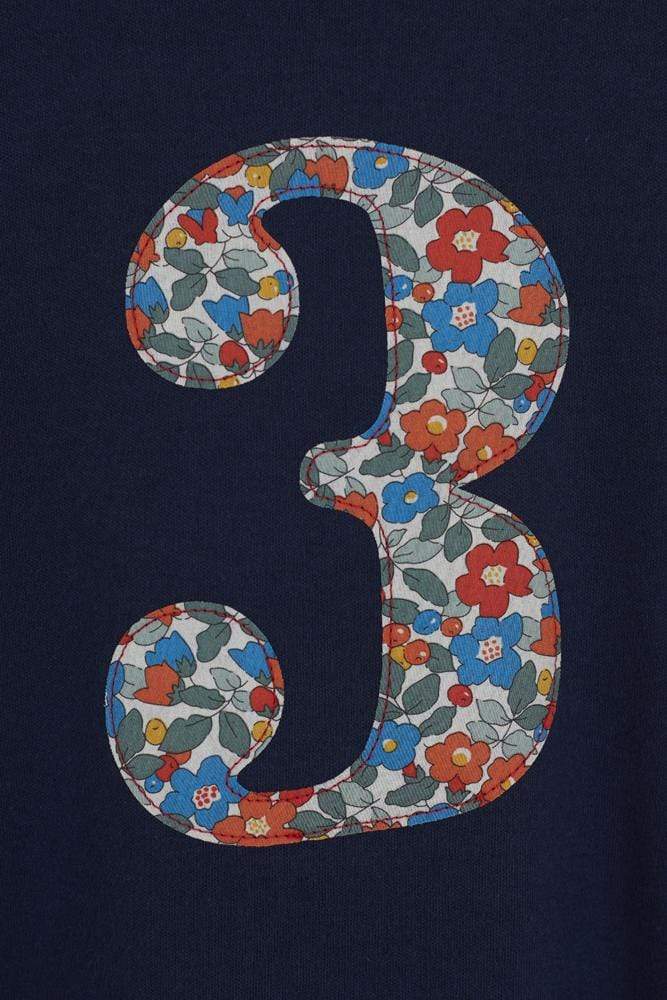 Magnificent Stanley Tee Number Navy T-Shirt in Betsy Berry Liberty Print
