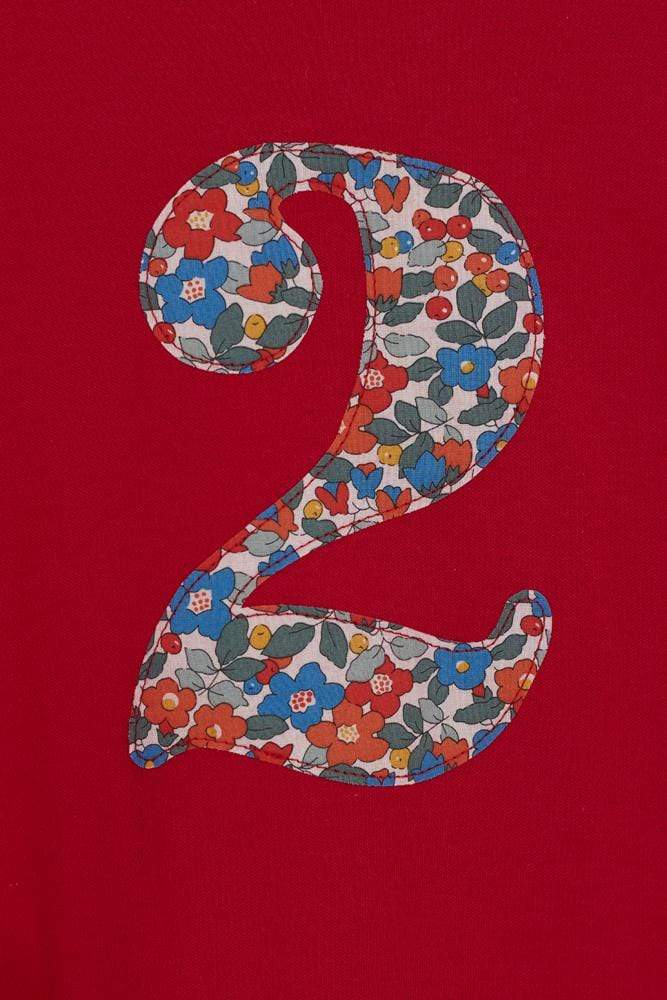 Magnificent Stanley Tee Number Red T-Shirt in Betsy Berry Liberty Print