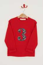 Load image into Gallery viewer, Magnificent Stanley Tee Number Red T-Shirt in Quey 2 Liberty Print