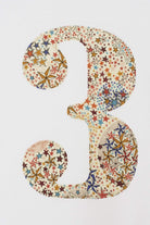 Magnificent Stanley Tee Number White T-Shirt in Adelajda Brown Liberty Print