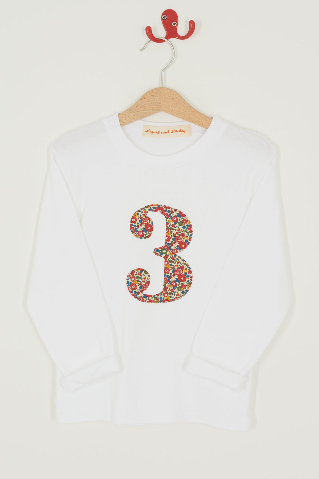 Magnificent Stanley Tee Number White T-Shirt in Betsy Ann Liberty Print