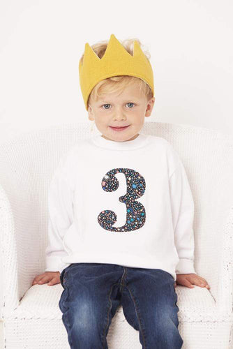 Magnificent Stanley Tee Number White T-Shirt in Fizz Pop Black Liberty Print