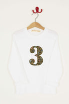 Magnificent Stanley Tee Number White T-Shirt in Hackney Road Green Liberty Print
