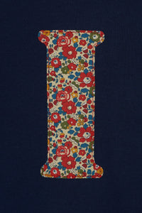 Magnificent Stanley Tee Personalised Navy T-Shirt in Betsy Ann Liberty Print