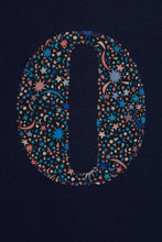 Load image into Gallery viewer, Magnificent Stanley Tee Personalised Navy T-Shirt in Fizz Pop Black Liberty Print