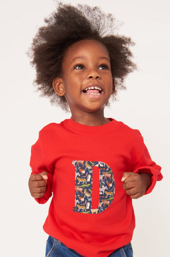 Magnificent Stanley Tee Personalised Red T-Shirt in Quey 2 Liberty Print