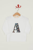 Magnificent Stanley Tee Personalised White T-Shirt in Quey 2 Liberty Print