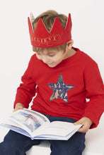 Load image into Gallery viewer, Magnificent Stanley Tee Red Star T-Shirt in Liberty Christmas Print